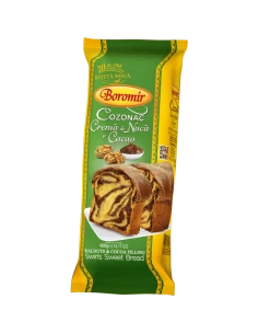 Cozonac cu nuca si cacao Boromir 450g