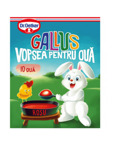 Vopsea de ouă - culoare roșie, Dr....