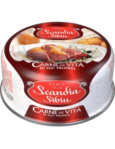Viande de bœuf dans son jus Scandia Sibiu, 300g
